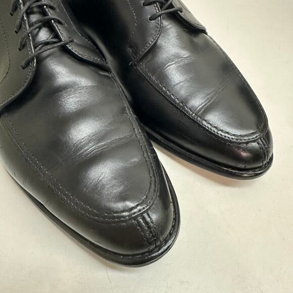 Allen Edmonds LaSalle Split Toe Blucher Dress Shoe Black Calf USA Men's 10 Wide - Picture 6 of 14